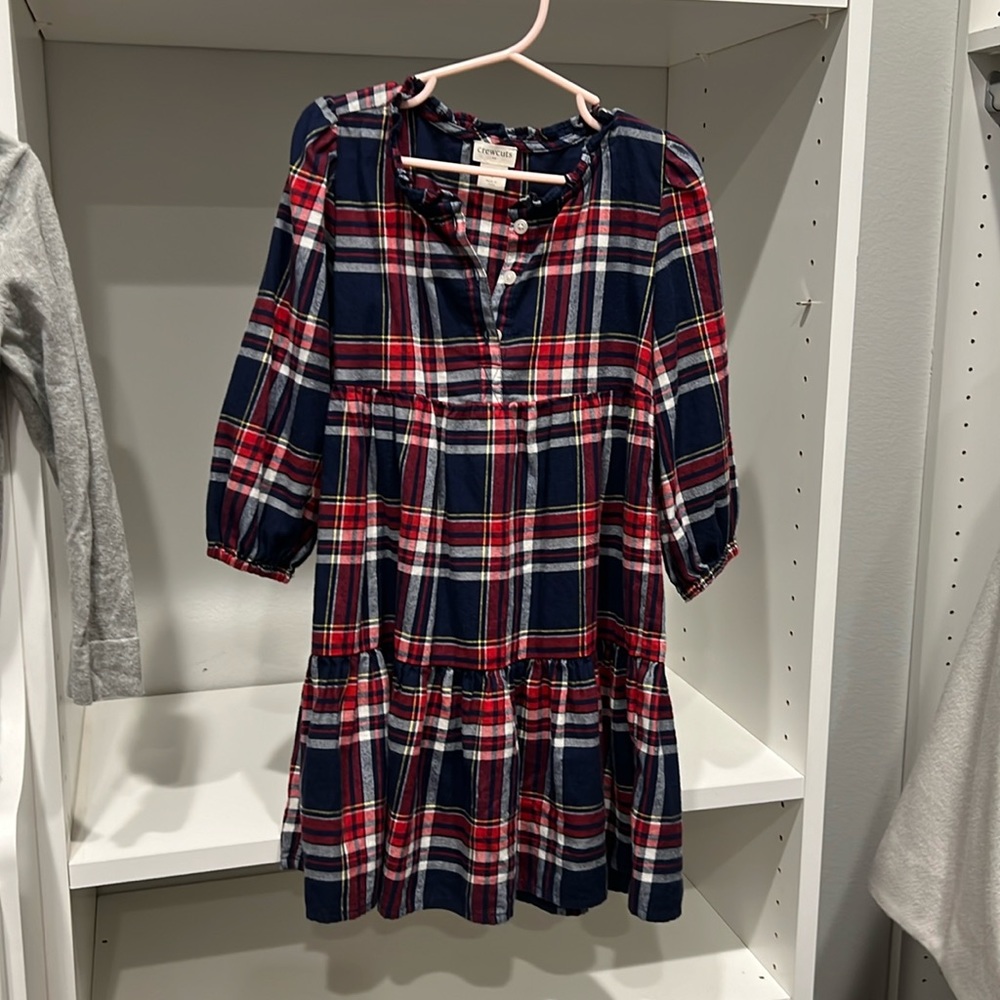 5t crewcuts dress plaid new